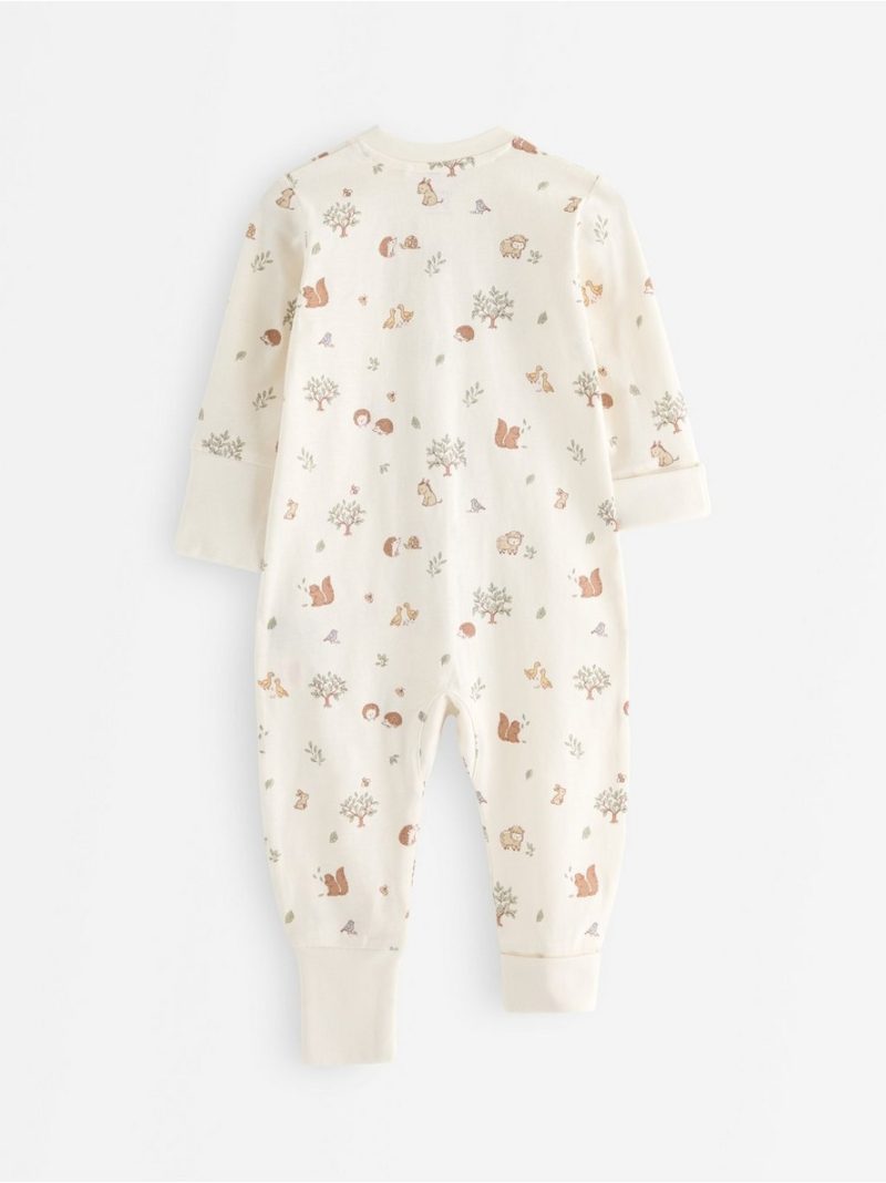 Pyjamas with fold-over cuffs - 3013267-3675