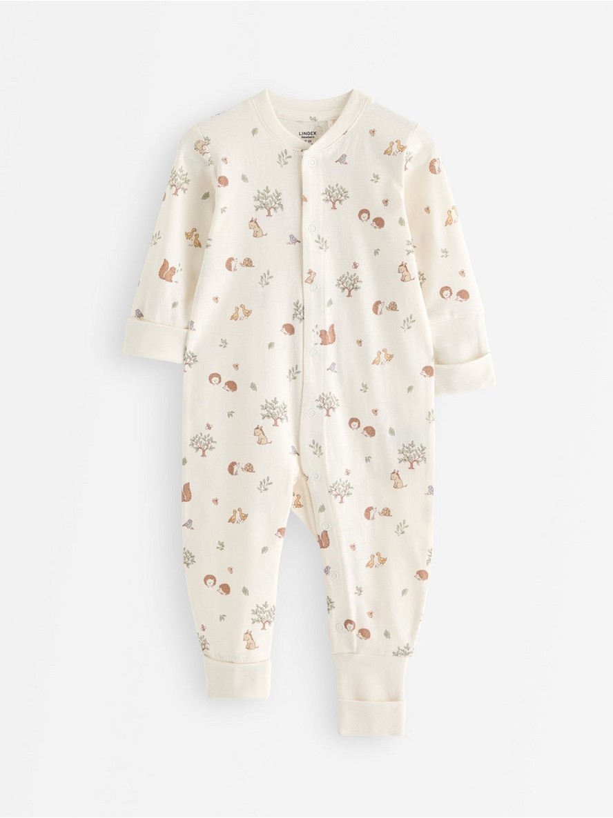 Pyjamas with fold-over cuffs - 3013267-3675