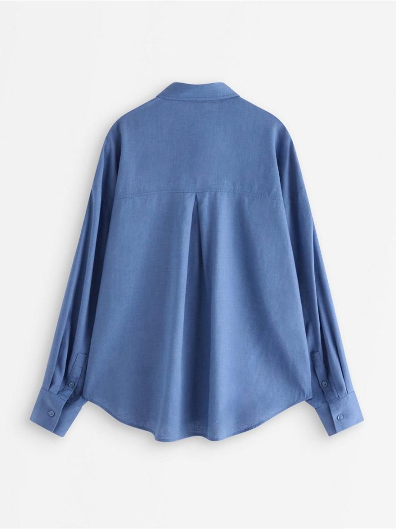 Long-sleeved shirt in linen blend - 3013404-9614