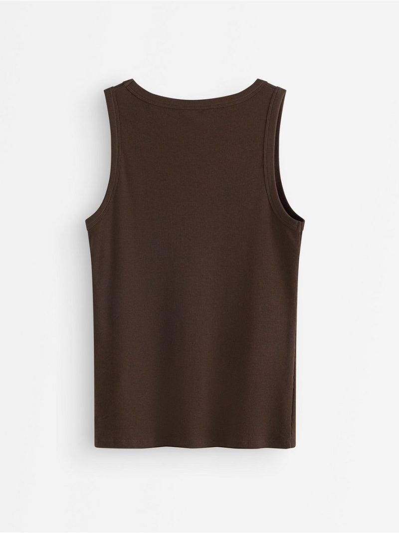 Ribbed tank top - 3013435-1863
