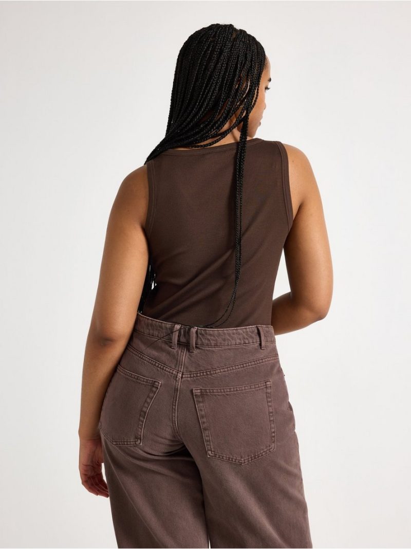 Ribbed tank top - 3013435-1863