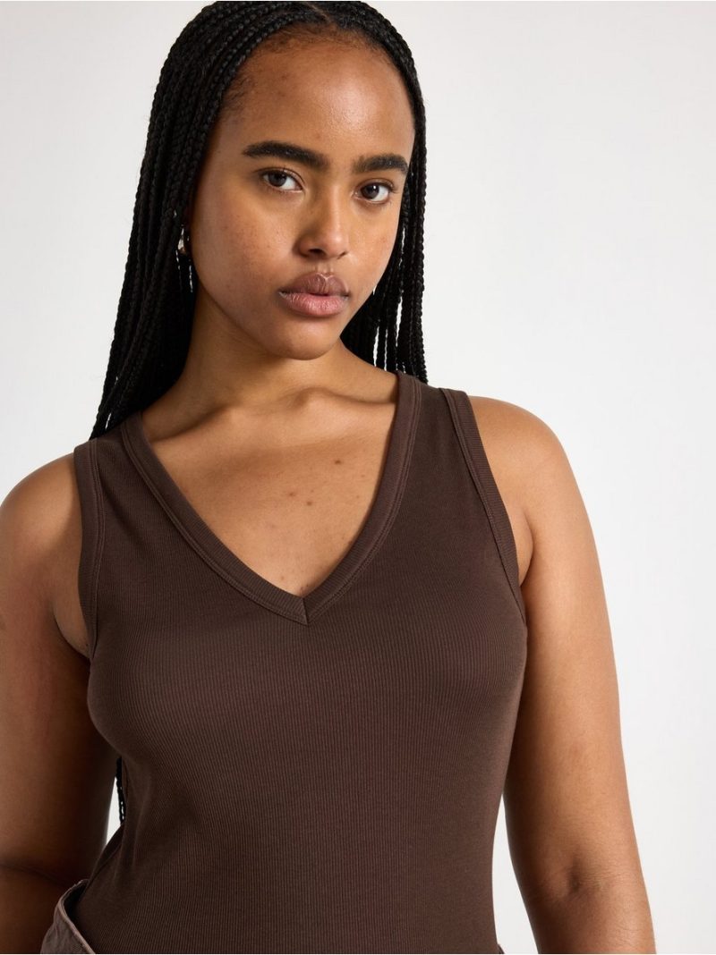 Ribbed tank top - 3013435-1863