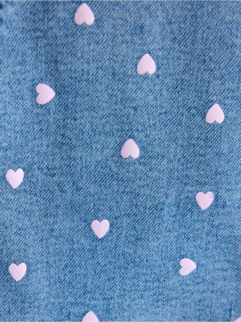 FREJA Flared leg jeans with hearts - 3007220-790