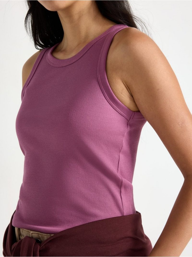Ribbed tank top - 3010356-4378