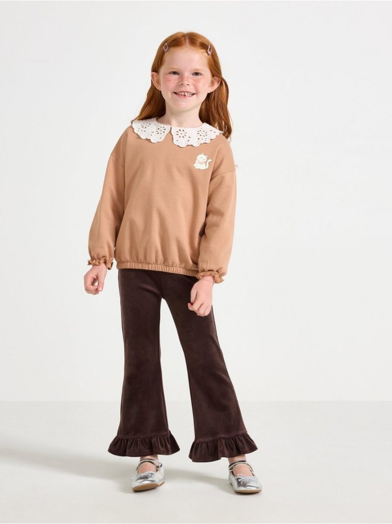 Leggings in velour - 3010437-6995