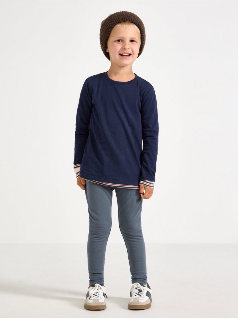 Long sleeved top in slub jersey - 3011059-2150