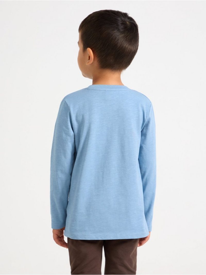 Long sleeved top in slub jersey - 3011059-8174