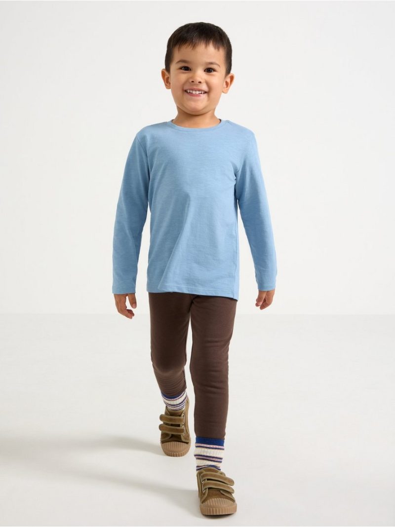 Long sleeved top in slub jersey - 3011059-8174