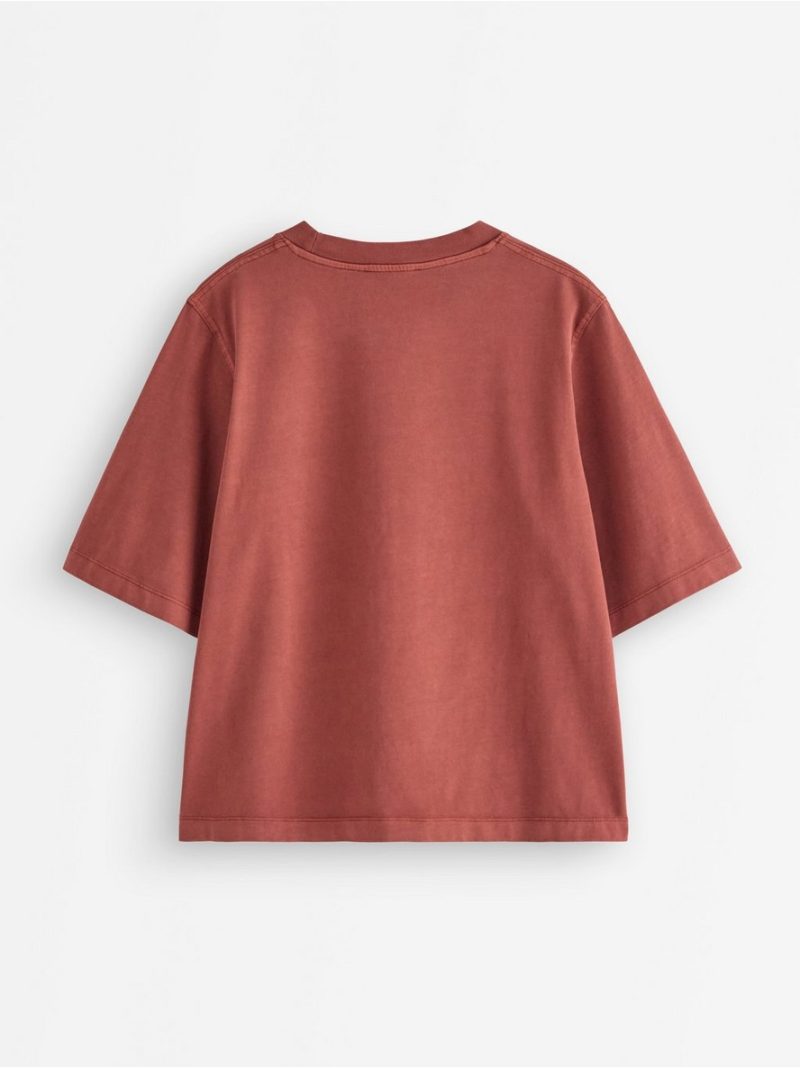 Oversized t-shirt in washed cotton - 3011251-9500