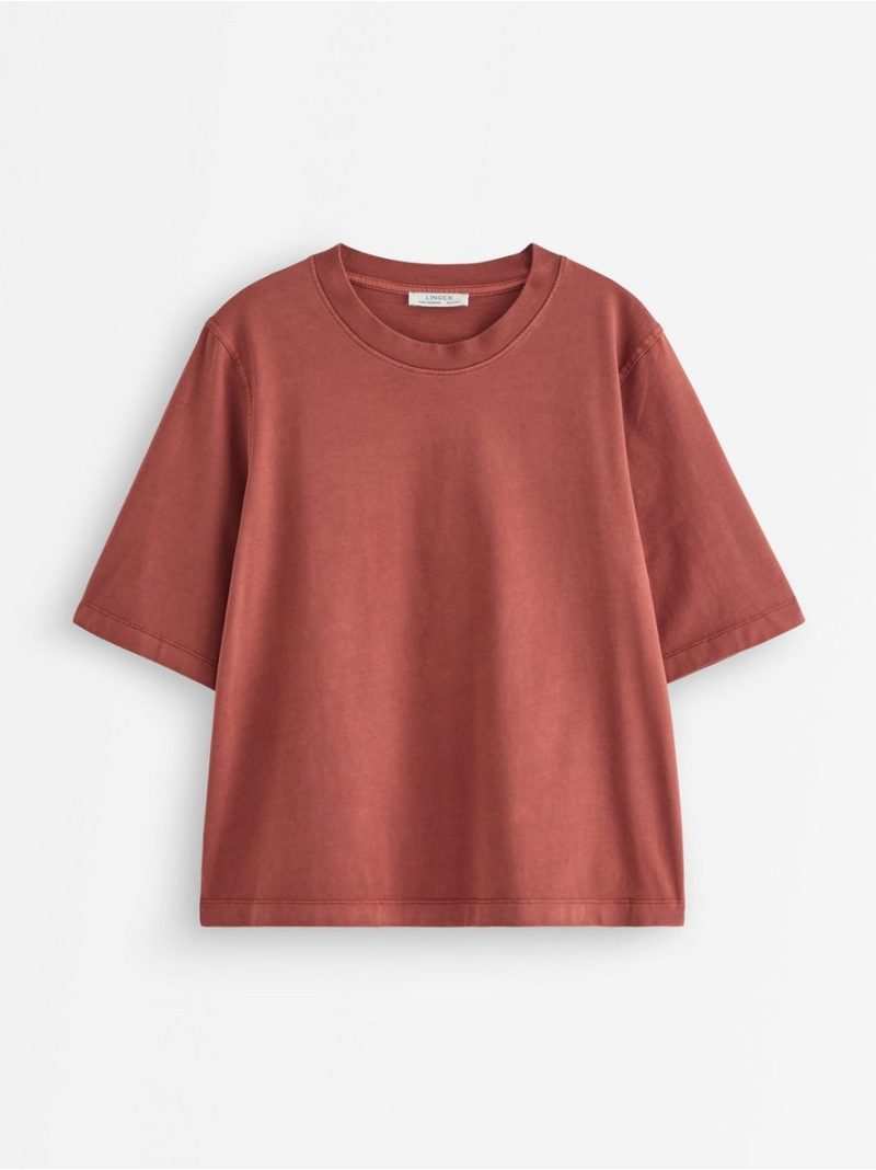 Oversized t-shirt in washed cotton - 3011251-9500