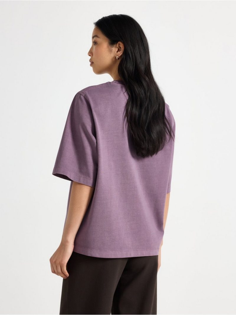 Oversized t-shirt in washed cotton - 3011251-9613