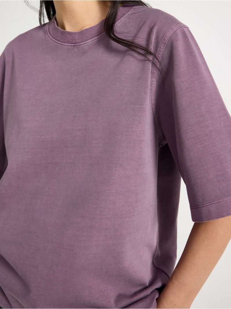 Oversized t-shirt in washed cotton - 3011251-9613