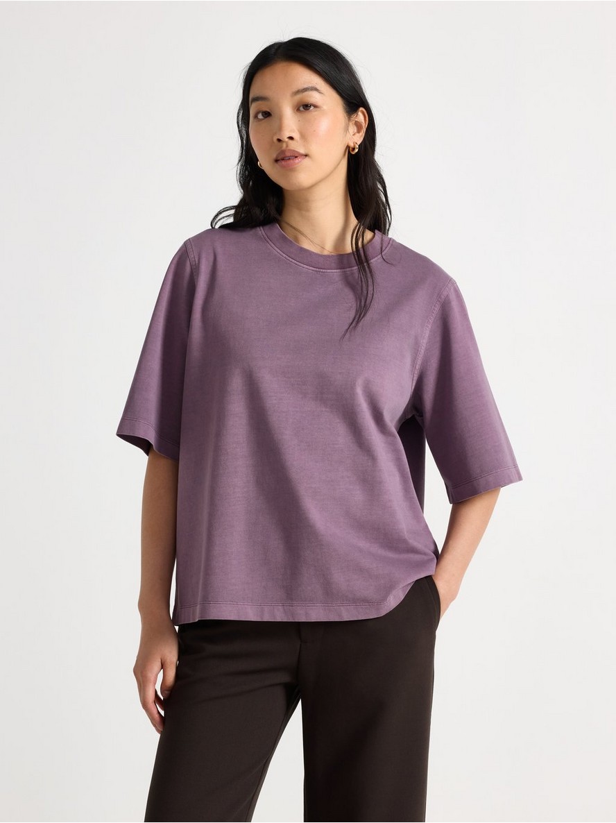 Oversized t-shirt in washed cotton - 3011251-9613