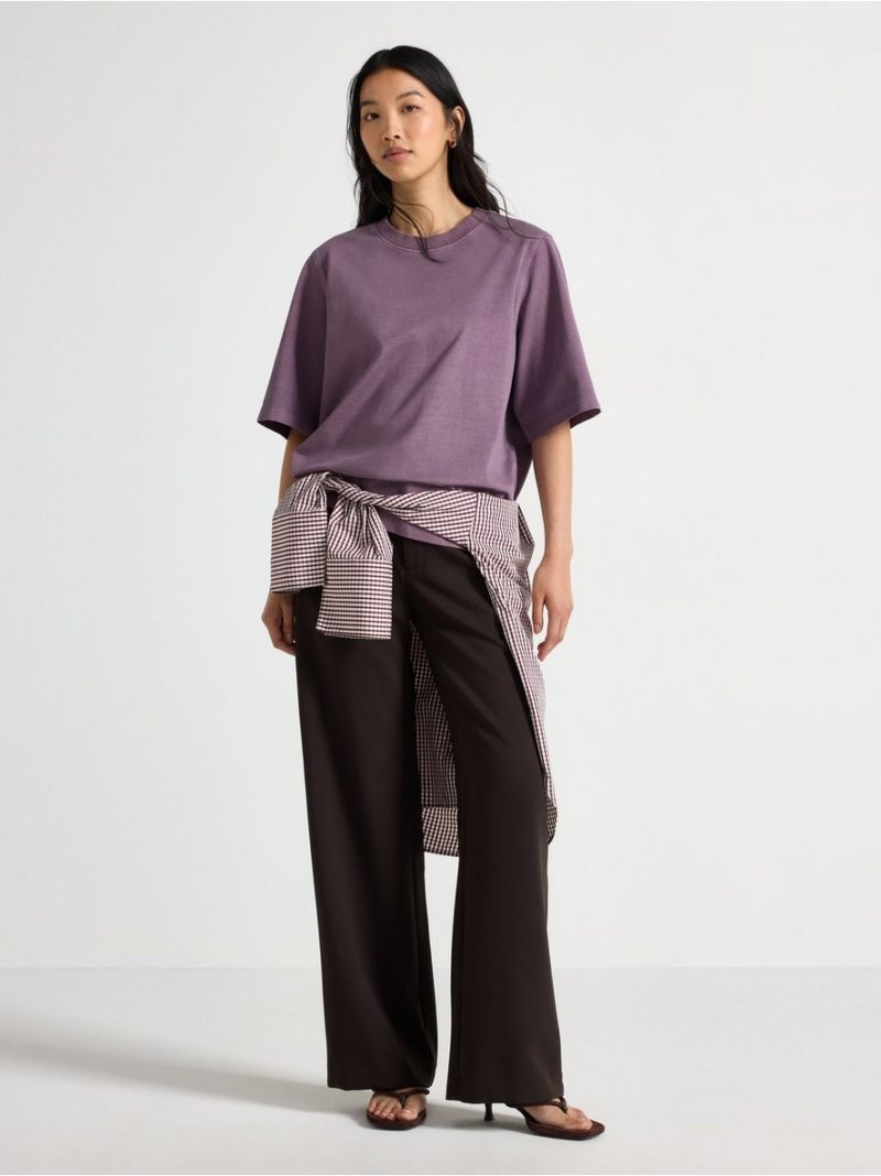 Oversized t-shirt in washed cotton - 3011251-9613