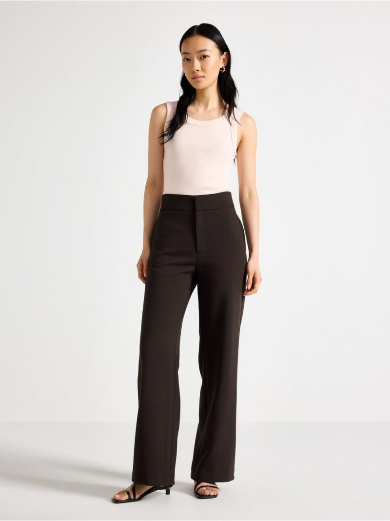 Ribbed tank top in washed cotton - 3011579-3632