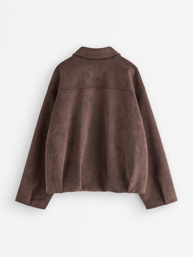 Boxy jacket in faux suede - 3011600-1863