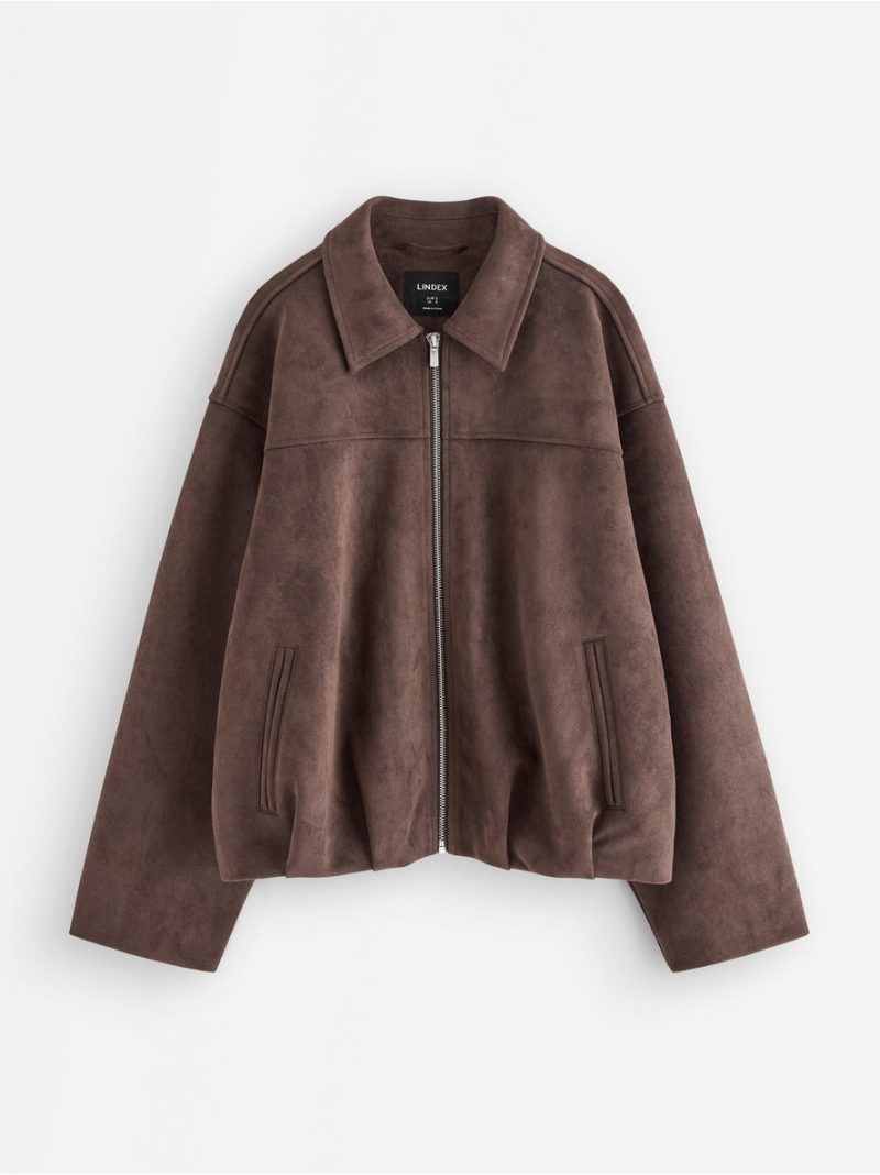 Boxy jacket in faux suede - 3011600-1863