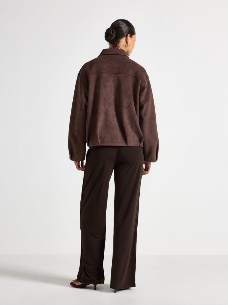 Boxy jacket in faux suede - 3011600-1863