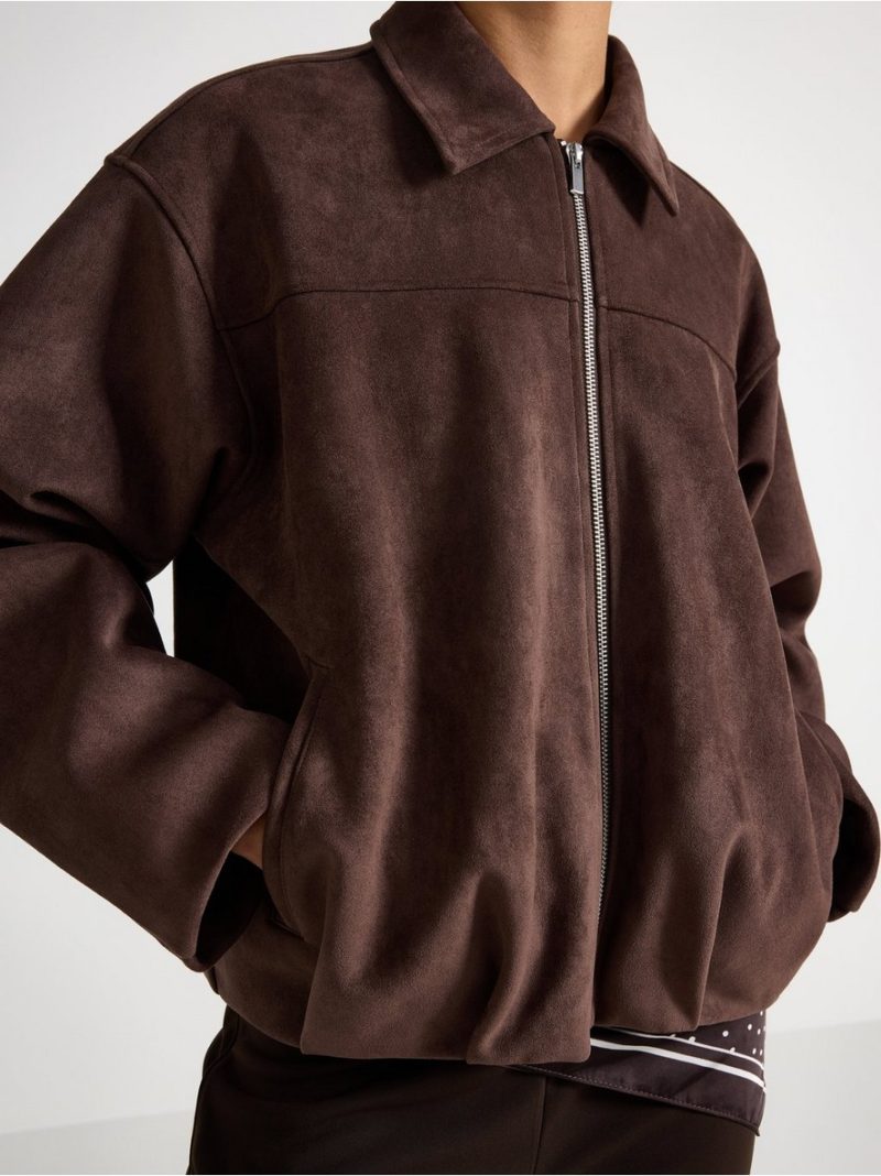 Boxy jacket in faux suede - 3011600-1863