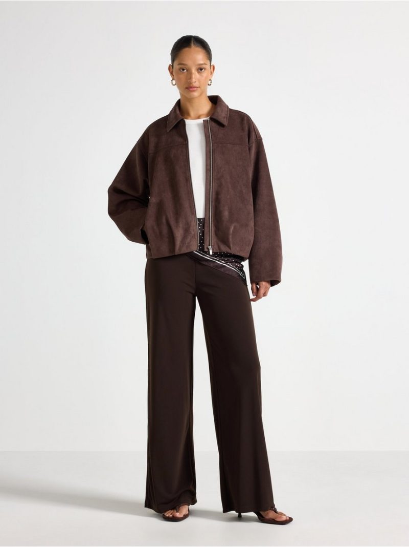 Boxy jacket in faux suede - 3011600-1863