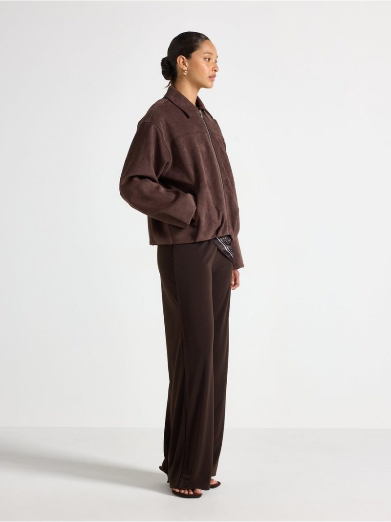 Boxy jacket in faux suede - 3011600-1863