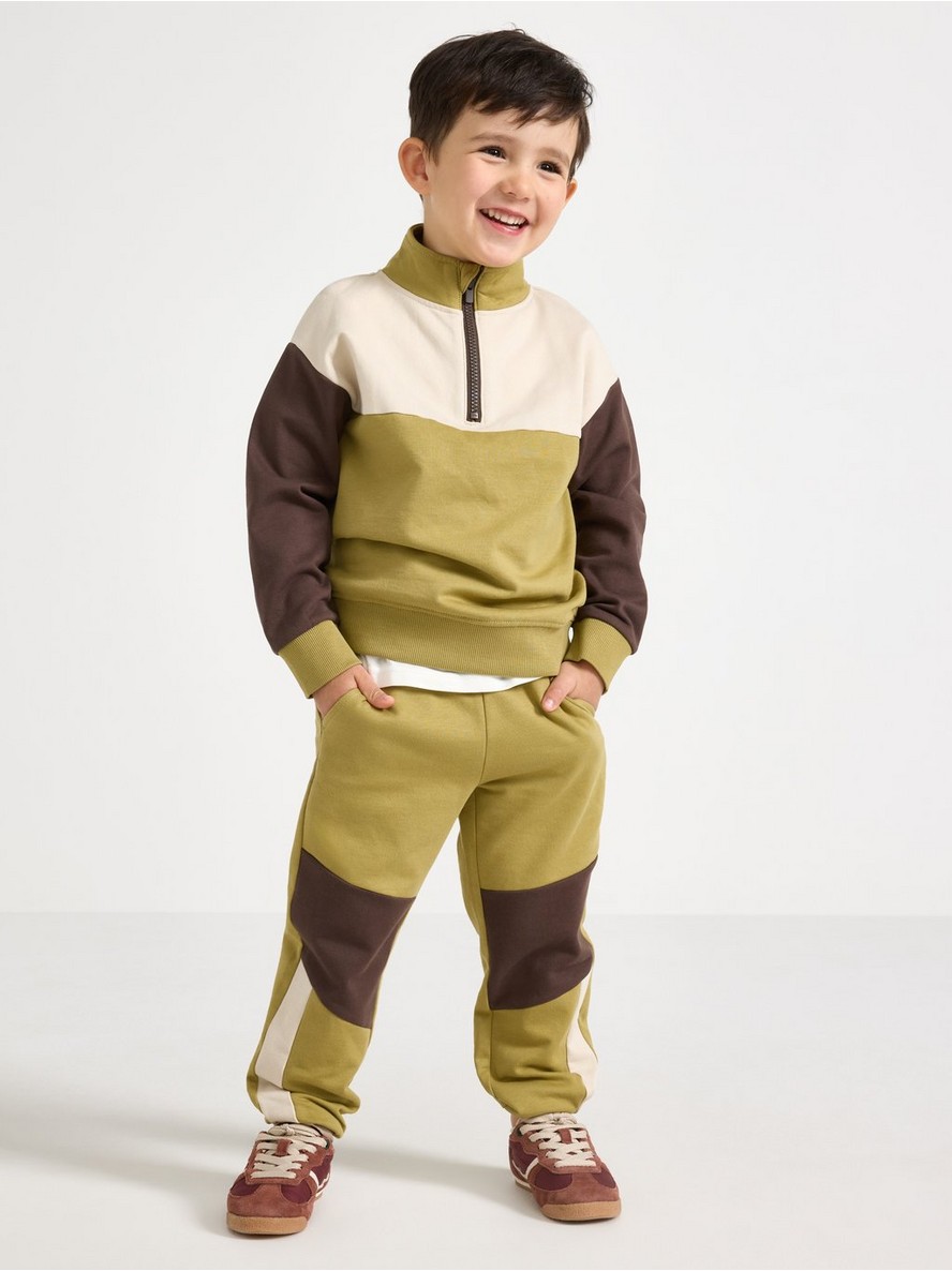 Joggers with brushed inside - 3011649-8555