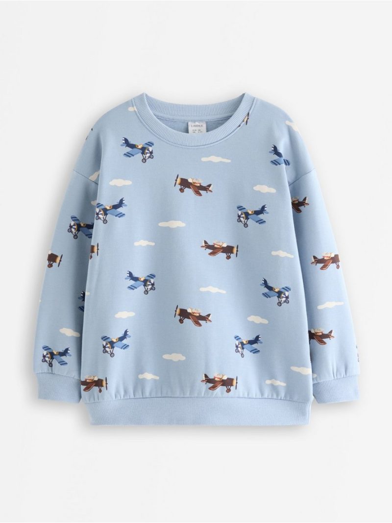 Sweatshirt with brushed inside - 3011667-7954