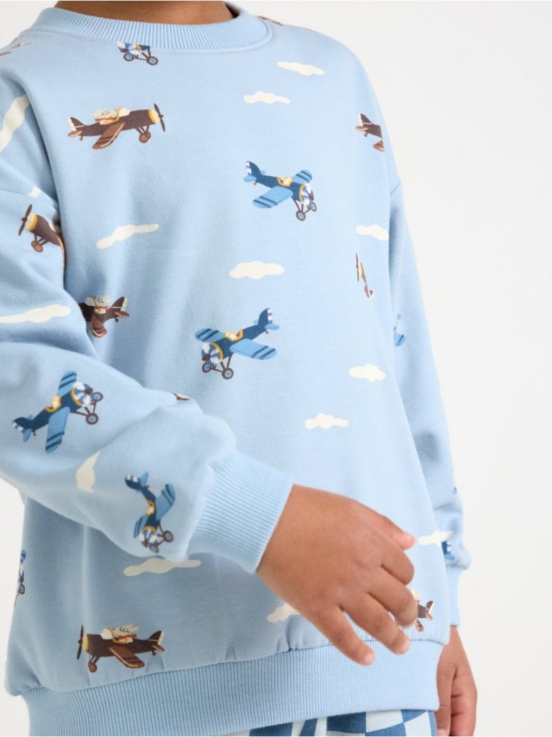 Sweatshirt with brushed inside - 3011667-7954