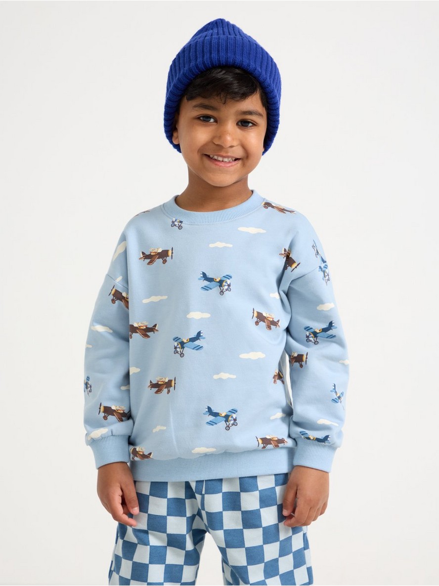 Sweatshirt with brushed inside - 3011667-7954