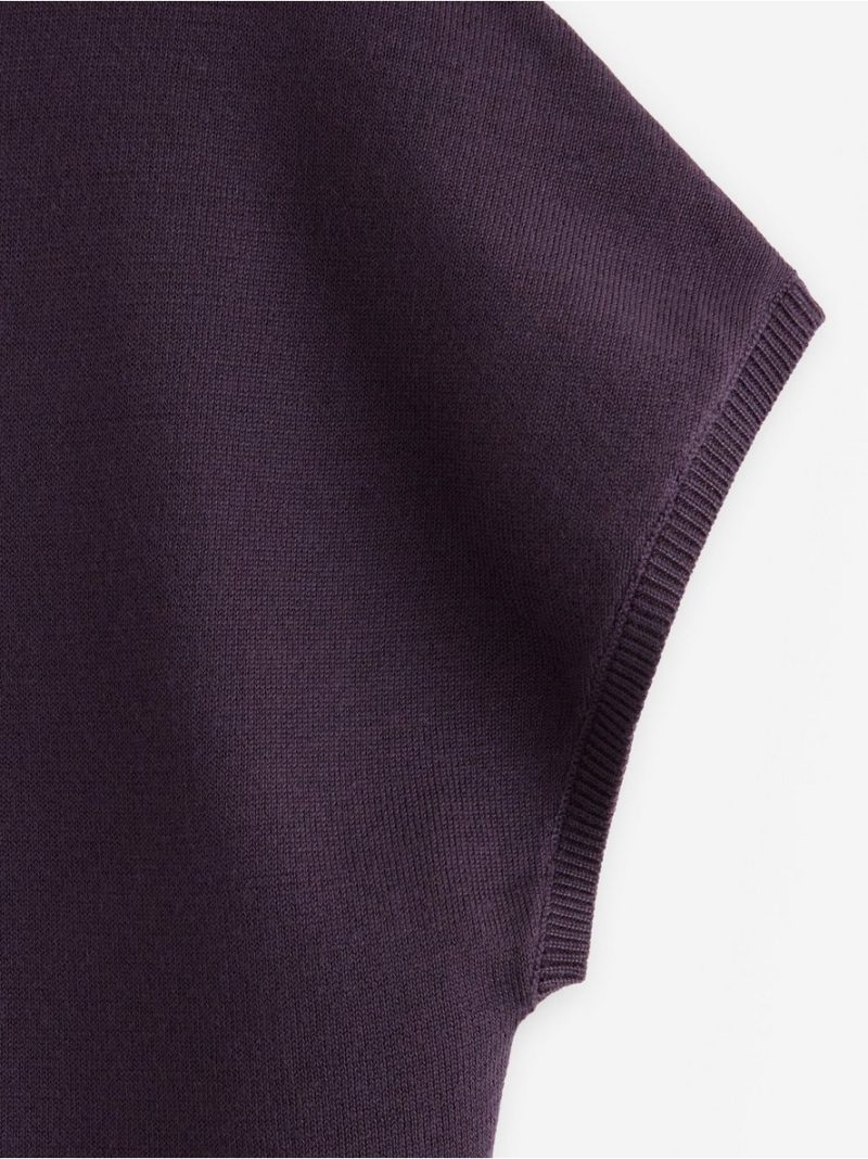 Fine-knit short-sleeved top - 3011906-6940