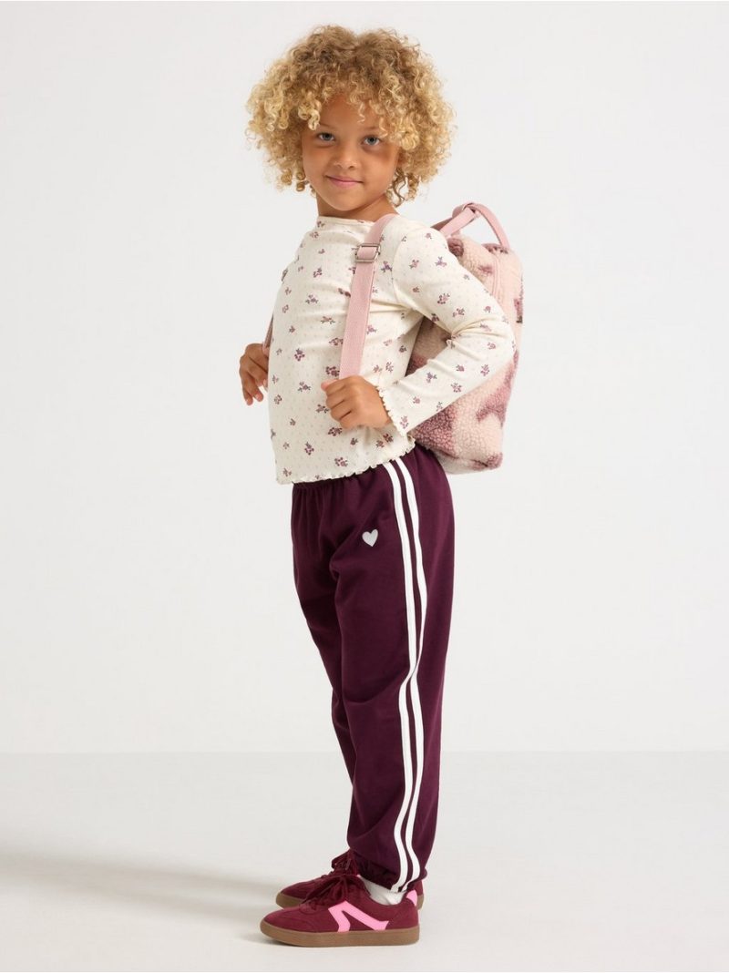 Joggers with brushed inside - 3011954-7268