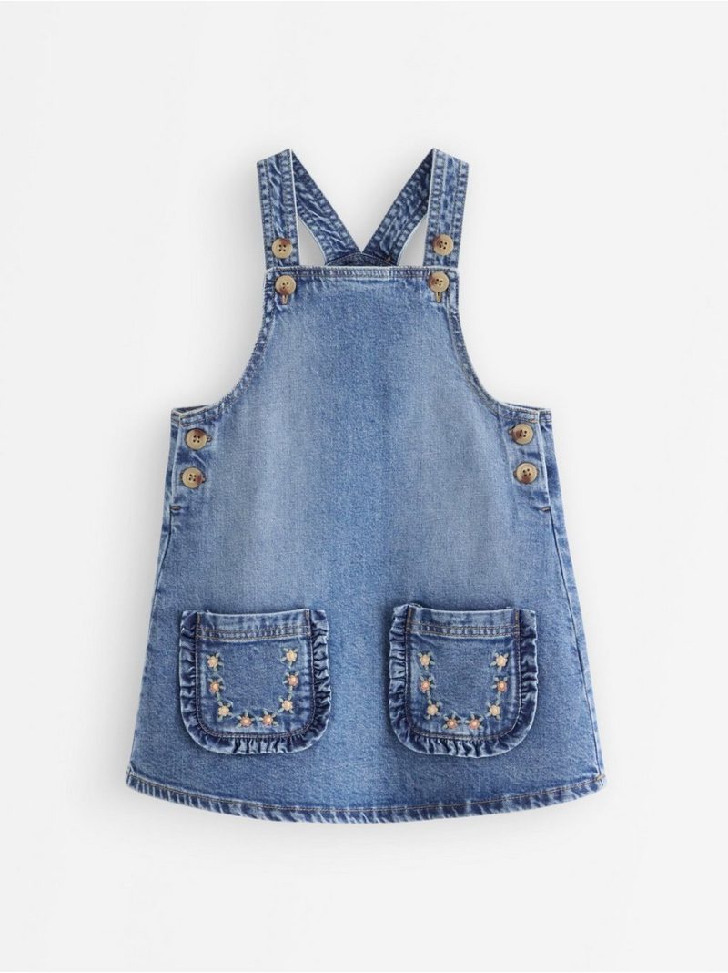 Bib dress in denim - 3012023-790