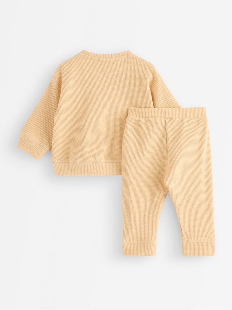Waffled set in cotton - 3012024-3416