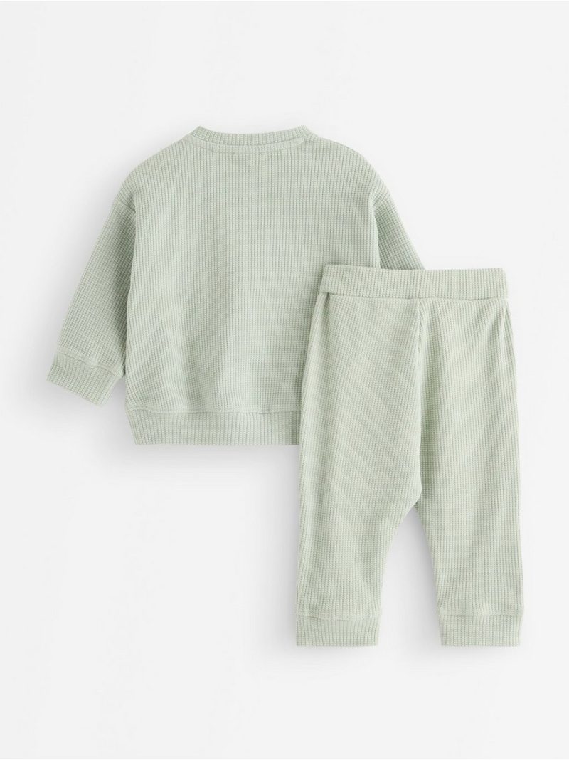 Waffled set in cotton - 3012024-8645