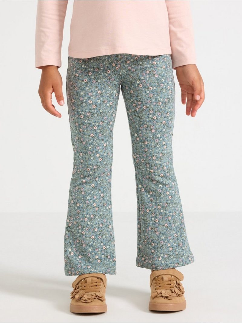 Flared leggings with brushed inside - 3012089-8851