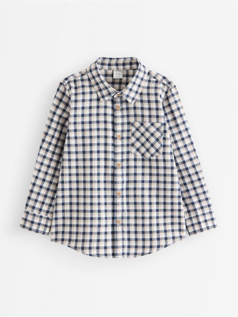 Checked long-sleeved shirt - 3012115-6842