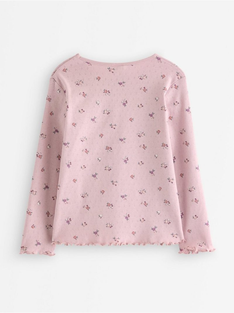 Long-sleeved top in pointelle - 3012265-7736