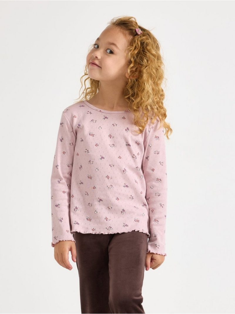 - Long-sleeved top in pointelle Long-sleeved top in pointelle - 3012265-7736