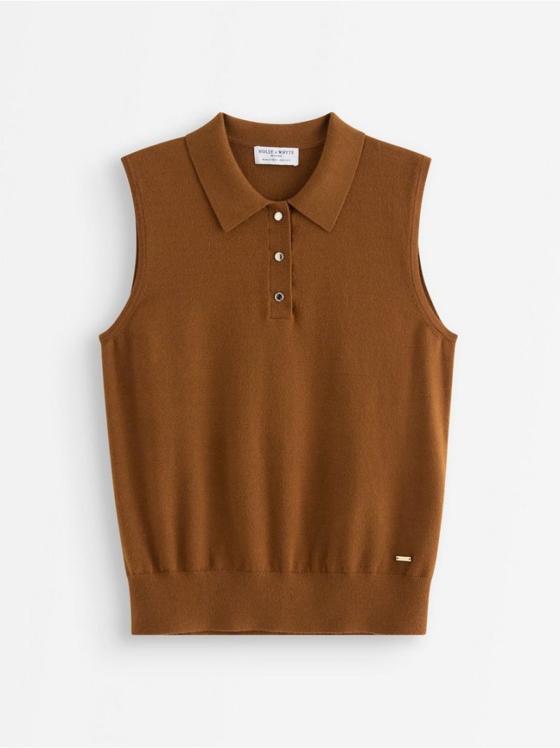 Fine-knit sleeveless top - 3012267-6786