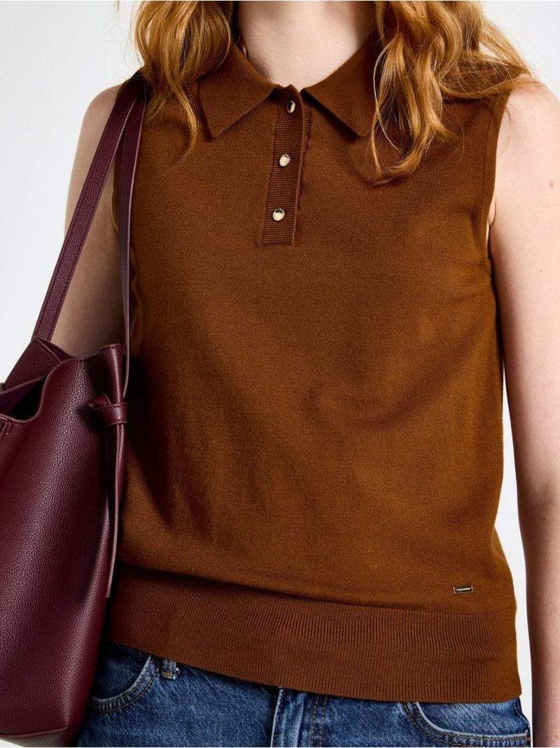 Fine-knit sleeveless top - 3012267-6786
