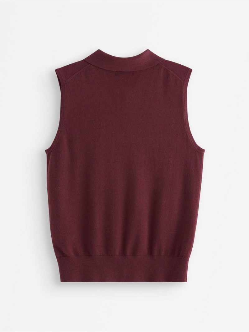 Fine-knit sleeveless top - 3012267-7332