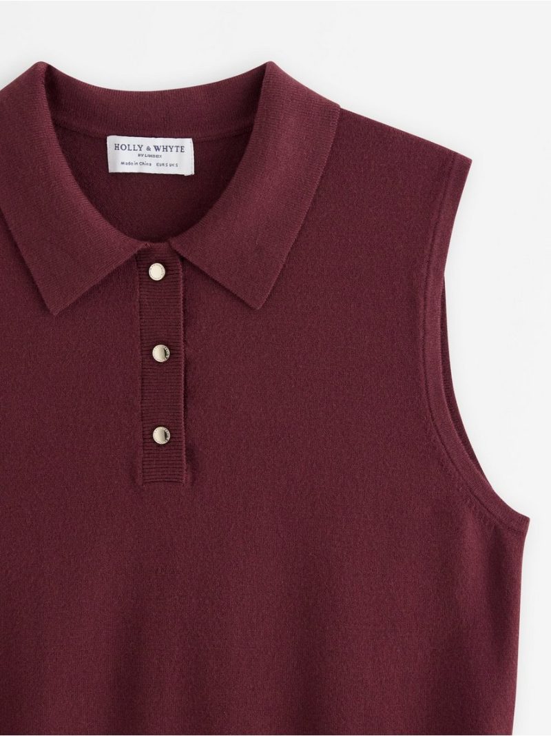 Fine-knit sleeveless top - 3012267-7332