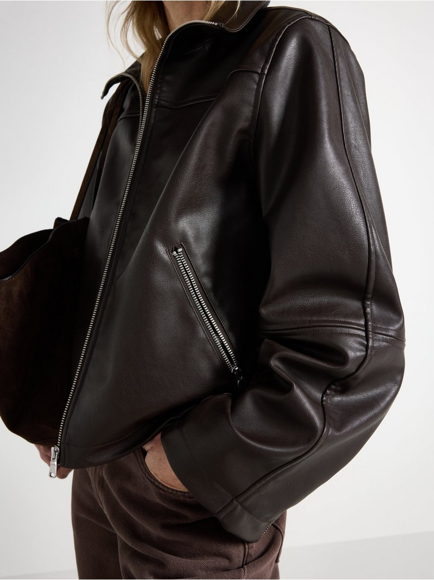 Jacket in imitation leather - 3012338-8117