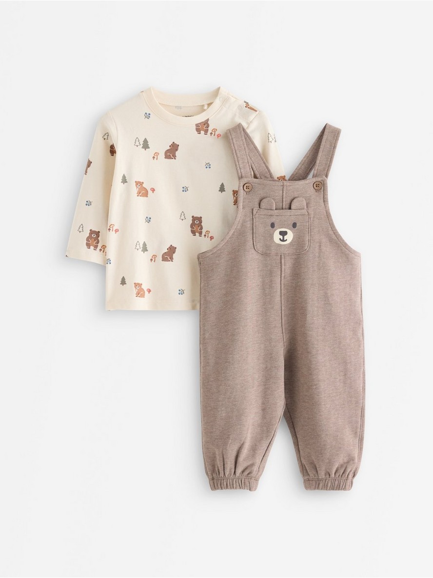 Set with top and dungarees - 3012346-6809