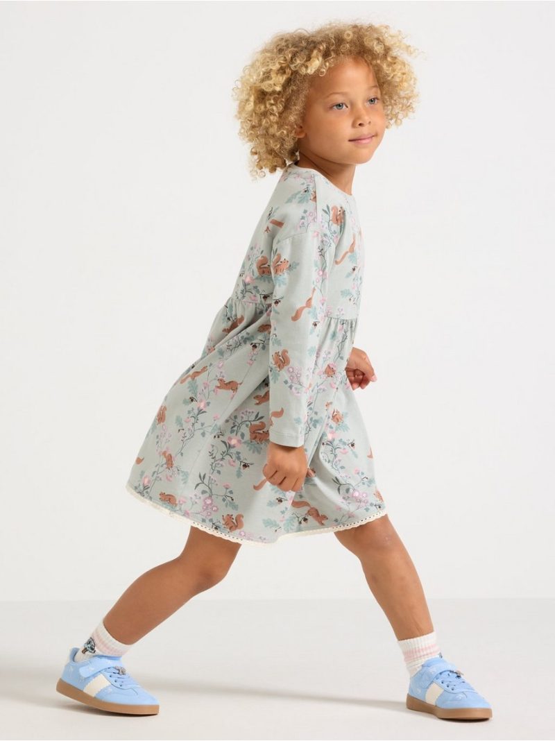 Long sleeved jersey dress - 3012389-7986