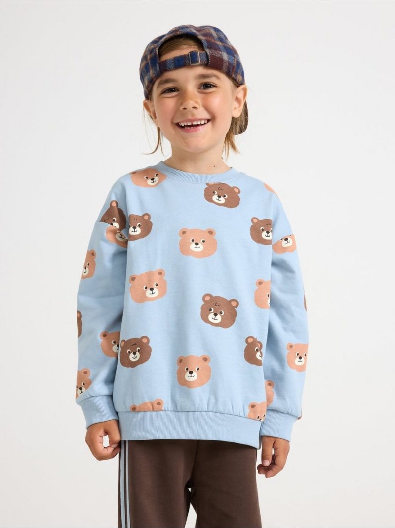 Sweatshirt with brushed inside - 3012401-7325