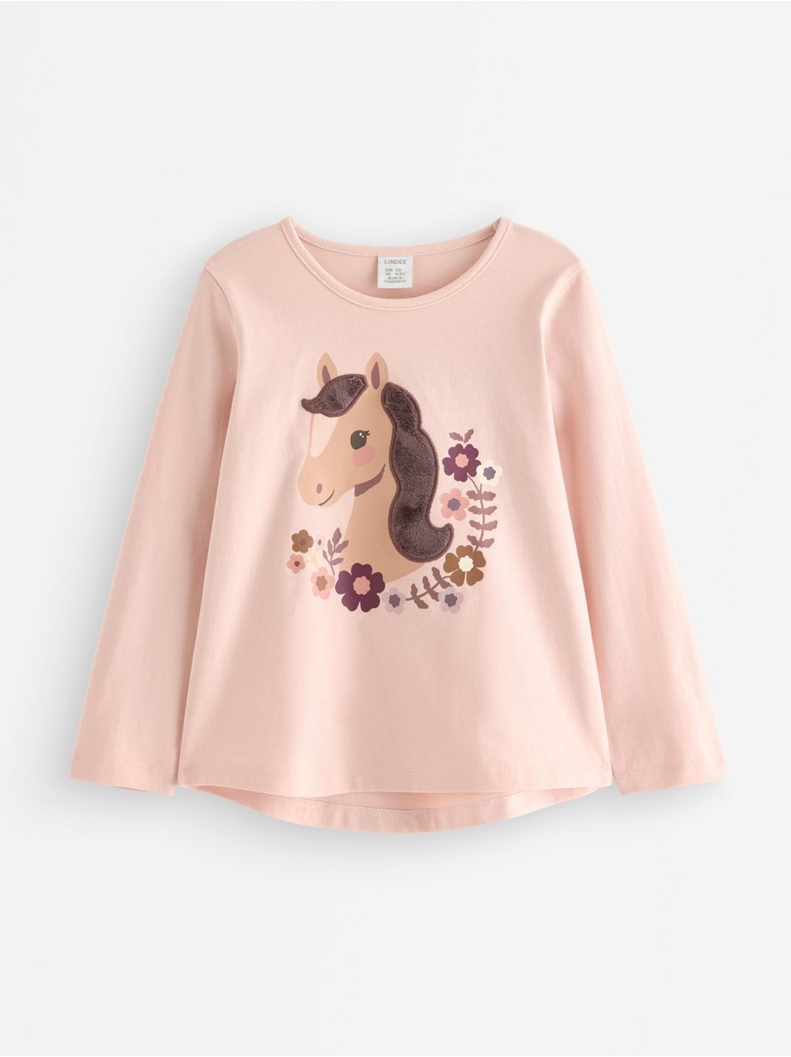 Long-sleeved top with applique - 3012458-6928