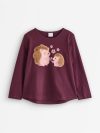 Long-sleeved top with applique - 3012458-7268