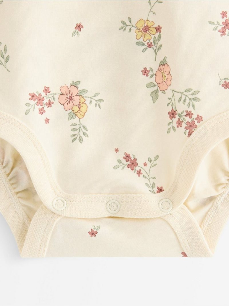Long-sleeved bodysuit with flowers - 3012514-6809