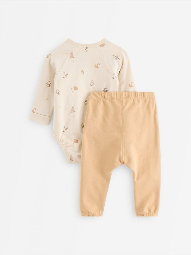 Set with wrap bodysuit and joggers - 3012750-1230